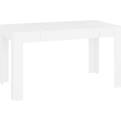 Maison Exclusive - Tavolo da Pranzo Bianco 140x74,5x76 cm in Legno Multistrato