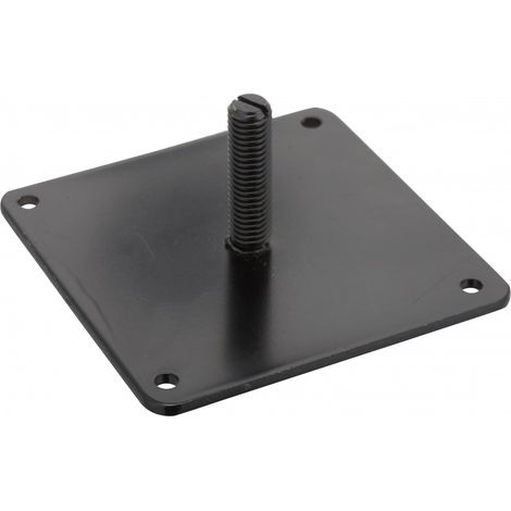 Placa de montaje de acero para atornillar, Diam.10 x H.90 mm x L.90 mm HETTICH