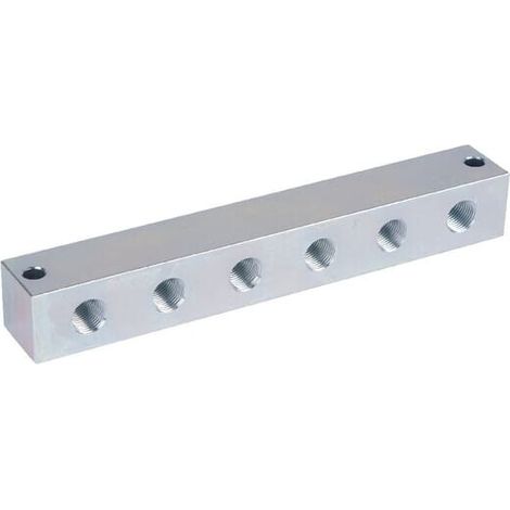 Verteilerblock 6 fach G1/8" UNIVERSAL CLNB6R18 (1/2)