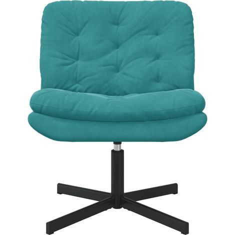 Maison Exclusive - Poltrona Relax con Base Girevole Turchese 63 x 75 x 76 cm