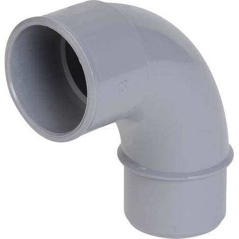Nicoll – Coude simple grand rayon mâle-femelle 87°30 Ø40 – Raccord évacuation PVC lisse – Pour raccordements efficaces et durables