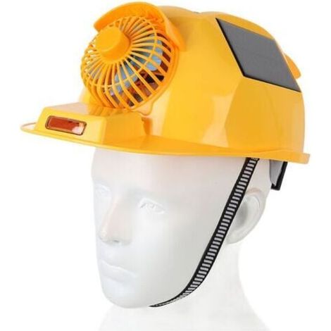 Doppelventilatorhelm mit leichtem Solarschutzhelm für Bau und Heimwerker  FLITI
