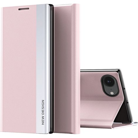 Étui de couchage Sleep Case Pro pour iPhone 16e avec rabat et support - rose (1/2)
