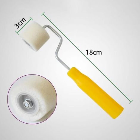 2 PCS Mini Rouleaux à Peinture Laine, Cheveux Courts Extra Petit Rouleau à Peinture, Rouleaux à Peinture, Petit Rouleau , Largeur Du Rouleau 3 Cm (SKU produit : 96323853 SKU Offre : 25527gt14) (1/4)