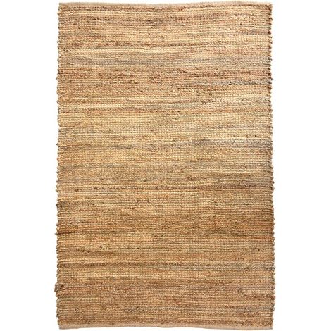Tapis en jute fait à la main 200x290 beige motif uni NATURE 1 (1/5)