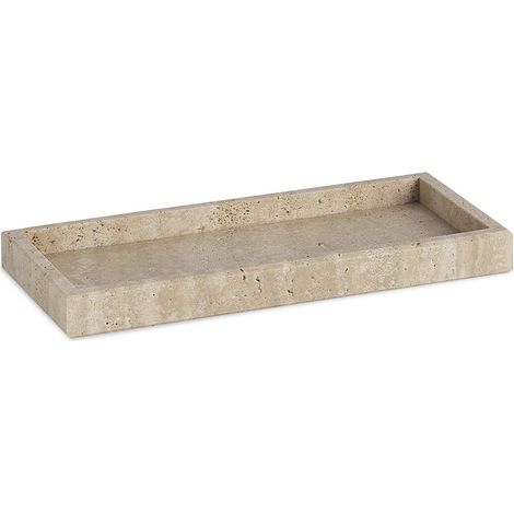 Plateau travertin rectangulaire PIETRA (1/3)