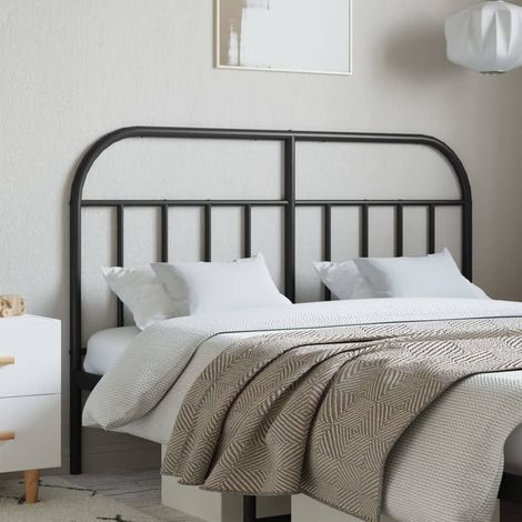Tête de lit métal noir 140cm (1/5)