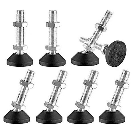 8pcs M8 x 40mm Adjustment Feet, M8 Adjustment Screws, Furniture Legs, Can Bear 400kg, Adjustable Feet, Adjustment Screws, Maximum Tilt 15° (8pcs - M8 x 40mm) (1/5)