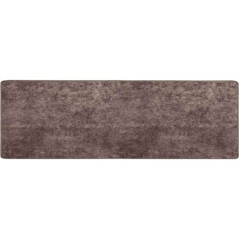 Pasillo de alfombra MARSA Gris 80 x 250 cm Poliéster y PVC vidaXL