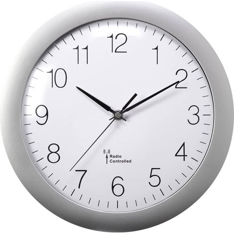 Horloge murale MXP3601S radiopiloté(e) 30 cm x 56 mm argent (1/2)