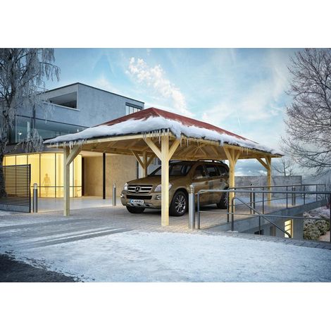 Pavillon Carport Kirn 2 KDI KDI 265x517x290