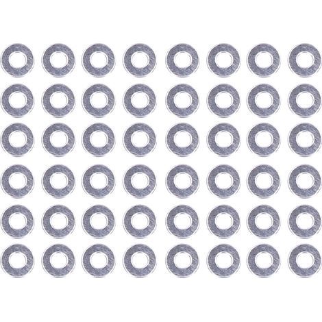 M5-Unterlegscheiben, Edelstahl A2-70, 150 Stück, DIN 125 Schrauben- und Unterlegscheibensatz, Befestigungssortiment, korrosionsbeständiger Ersatz (1/5)