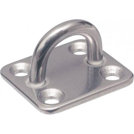 5 Pontets Sur Platine Rectangulaire Emboutis et Soudés 8 mm - Inox A2 - D-Work