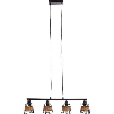 Globo ESRA Suspension de bar, noire, 4 x E27