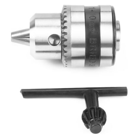 BUNTHAUS Mandrin de perçage à clé en acier inoxydable, mini-perceuse électrique avec clé pour la fixation de pièces 1,0‑10 mm B12 (1/5)