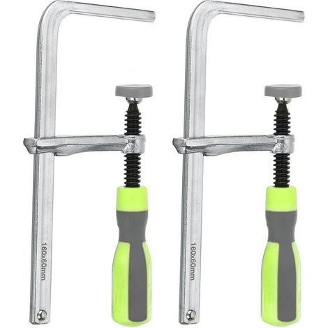 Lot de 2 serre-joints pour rail de guidage, serre-joint MFT à rainure en T compatible Festool et Makita, serrage rapide pour table d’atelier (1/5)