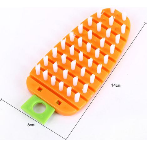 Brosse à récurer pour légumes, outil de nettoyage pour la cuisine, brosse pour carottes et pommes de terre, outil de cuisine (1/5)