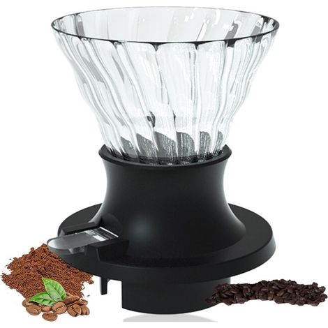 Glas-Kaffeefilter – Langsamer Durchflussfilter für Filterkaffee – Geeignet für Zuhause, Café, Restaurant – 4 Tassen (1/5)