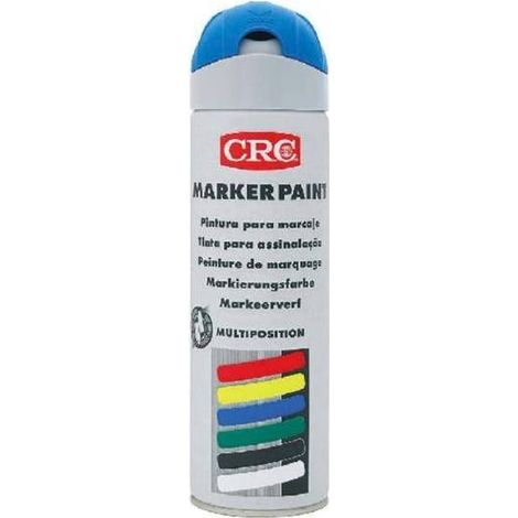 Marqueur Peinture Bleu Fluo 500 ml - 500 ml - Couleur Fluorescente - Idéal pour Marquage Visuel - D-Work (1/2)