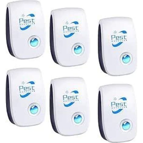 Répulsif Ultrason Anti-Rongeurs Insectes, 6 pcs Ultrason Anti Moustique Ultrason Souris et Rats, Intérieur Répulsif Électronique Insectes pour Souris, Rats Fourmis Araignées Moustiques (1/5)