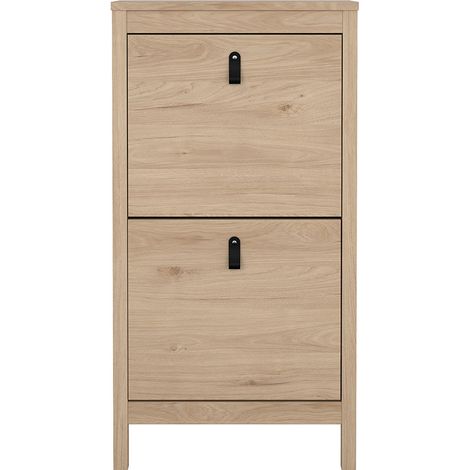 Madrid Schuhschrank 2 Klapptüren Eichen-Dekor. (1/5)