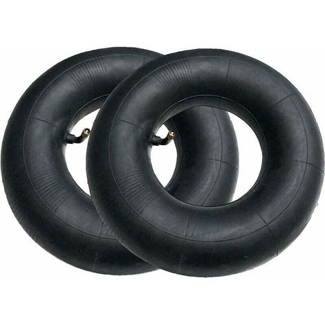 2pcs Pneu de Chambre à Air SéRies 4.10/3.50-4 Pouces pour Diable. Chariot. Chariot Manuel. Chariot de Jardin. Tondeuse à Gazon. Tube de Remplacement 4.10-4-INHHUB