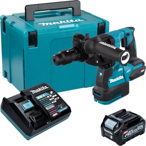 Martello perforatore a batteria Makita HR 002 GD101 40 V max. 2,9 J SDS plus Brushless + 1x batteria da 2,5 Ah + caricabatterie + Makpac (1/5)