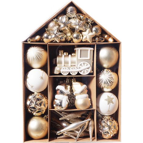 Bola De Adorno Navideña - Decoración Para Árbol De Navidad - Set De Bolas Decorativas Con Embalaje Reutilizable (1/5)
