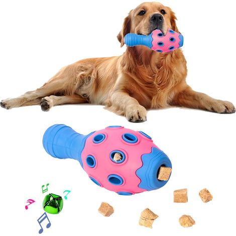 MINKUROW Hundespielzeug, Rugby-Welpenspielzeug, doppelschichtiges, hohles Design, Hundespiele, eingebauter Glockenball, Hundegeschenk für alle Arten von Hunden (1/5)