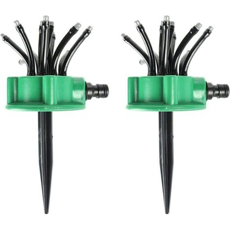 1 arroseur automatique, tête multi-tubes, 12 buses réglables, irrigation personnalisée pour jardin et pelouse (1/4)