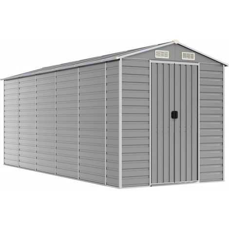 Maison Exclusive - Caseta de jardín gris claro 191x470x198 cm ace (1/5)