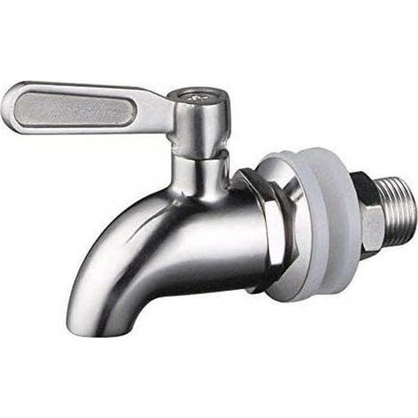 1 Distributeur de Boissons en Acier Inoxydable Robinet de Robinet de Remplacement pour Homebrew Barrel Fermenter