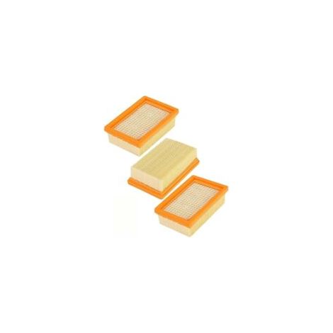 Filtros planos plisados ZVD-3PCS para aspiradoras Kärcher, compatibles con las aspiradoras Kärcher WD4, WD5, WD6, MV4, MV5 y MV6. Filtro plano plisado de repuesto para Kärcher 2.863-005.0 - Crezuo (1/4)
