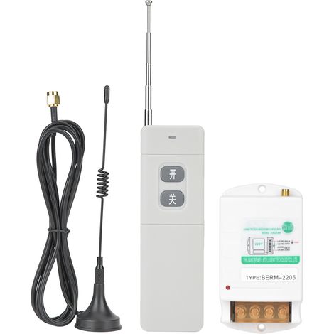 Télécommande sans fil longue portée BERM@ 220V 6250W interrupteur numérique contrôleur à distance capteur (1/5)