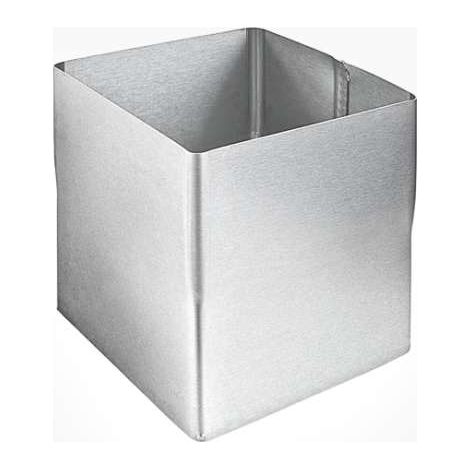 GRÖMO ZINK Steckmuffe TITANZINK quadratisch 100x100, 62748