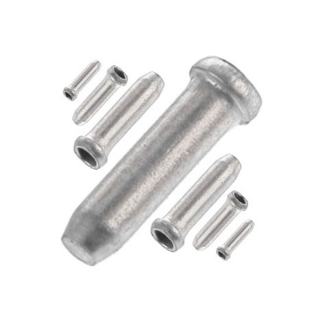 Extremo de cable de aluminio Prox plateado (1/4)