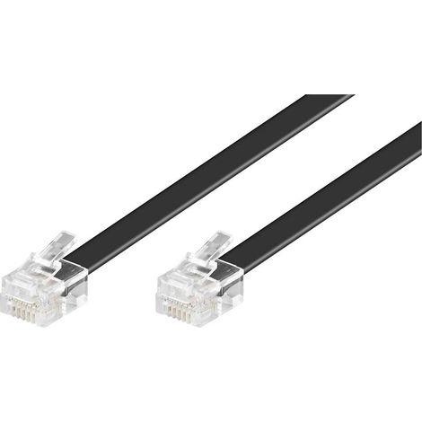 Cavo telefonico modulare, conduttore di alluminio placcato di rame (CCA), Spina RJ12 (6P6C) Spina RJ12 (6P6C). Lunghezza del Cavo 10 m (1/5)