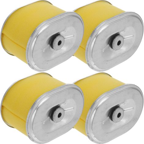 4 Pièces Filtre à Air 168f Jaune en Papier et Éponge pour Motoculteurs et Tondeuses, Haute Capacité de Poussière pour Opérations en, Pack, Installation Facile (1/4)