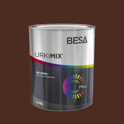 Pot de peinture Polyuréthane / bi composant Brun Acajou RAL 8016  Brillant - 1 kg