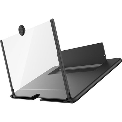 14-Zoll-Bildschirmverstärker für Smartphones, ausziehbar und faltbar, Augenschutz für Videos und Filme, Schwarz (1/5)