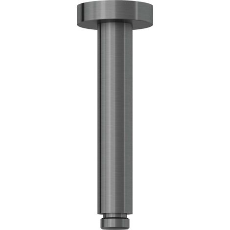 Kludi A-Qa - Braccio doccia a soffitto, 15 cm, Gunmetal spazzolato 66515N2-00 (1/2)