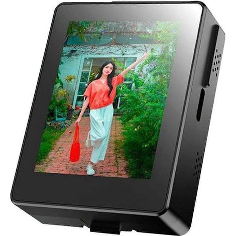 Mini moniteur de vlog selfie avec écran de téléphone portable, projection de la caméra arrière, prise de vue à distance, moniteur d'écran selfie portable (1/5)