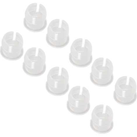 Lot de 200 supports LED 5mm à clip plat en plastique pour diodes électroluminescentes blancs (1/5)
