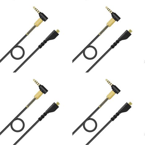 4X Rechange Audio Headset Cord pour Steelseries Arctis 7 5 3 Pro sans Fil Gaming Casque 4.9Ft Câble (1/4)