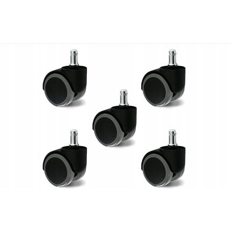 Ruote in gomma per sedia, 5 pezzi, 11 mm (1/5)