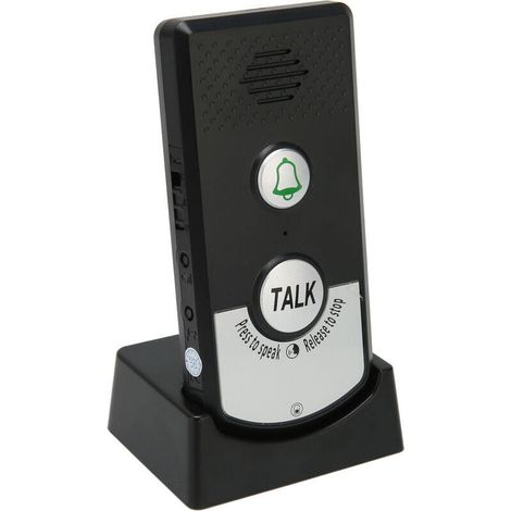 Interphone sans fil avec sonnette - Pénétration du signal optimale - Convient pour maison, hôtel, usine, hôpital - Interface utilisateur intuitive et installation simple