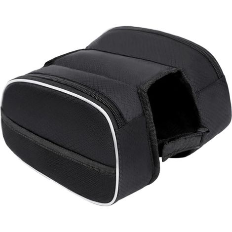 Sacoche de Cadre Frontale pour Vélo Sacoches de Cadre pour VTT et Adultes Sacoche de Rangement pour Téléphone Portable Équipement de Cyclisme Léger (1/5)