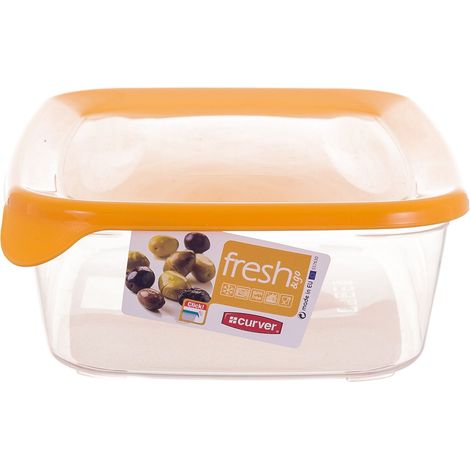 Curver pojemnik na żywność "fresh&ampgo" prostokątny 1l  /żółty/ 
trasparente