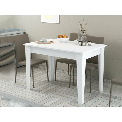 Tavolo Fisso Eupilio, 4 Posti, Forma Rettangolare, 72x110x75h cm Bianco (1/4)
