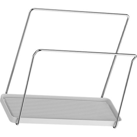 1 Égouttoir Latéral Acier Inoxydable Bac Intégré Support Torchons Porte-Éponge Rangement Évier Cuisine